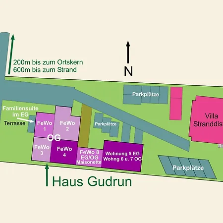 Apartman Stranddistel, Haus Gudrun Familiensuite 2 *